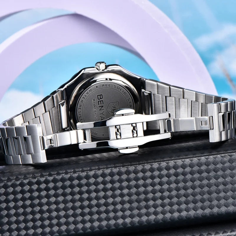 Benyar Modelo Cuadrado  Fecha-Luna 37mm